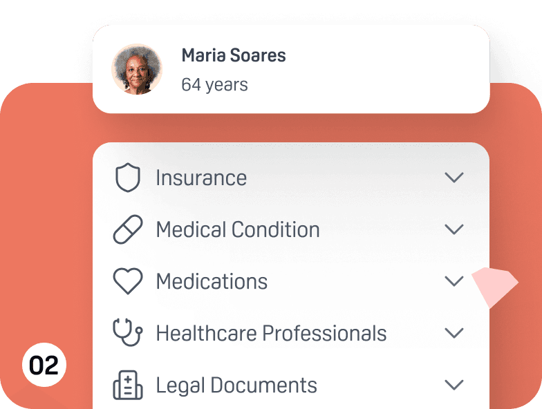 Add your LovedOne's care details