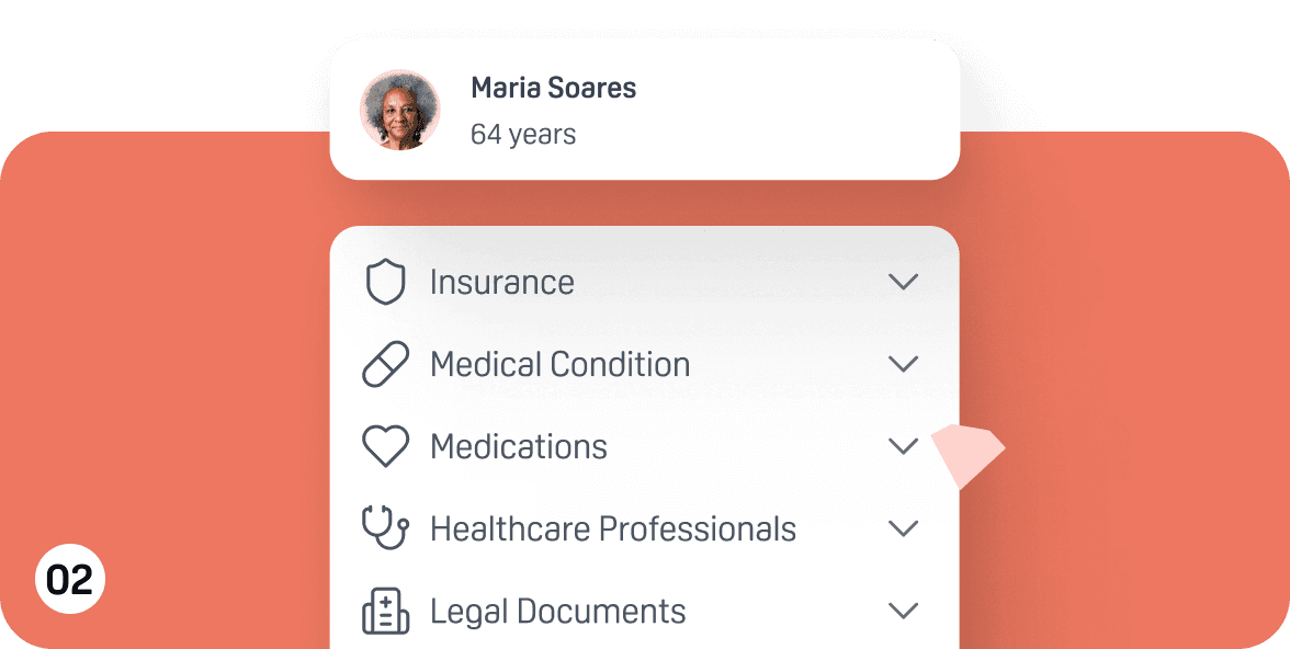 Add your LovedOne's care details